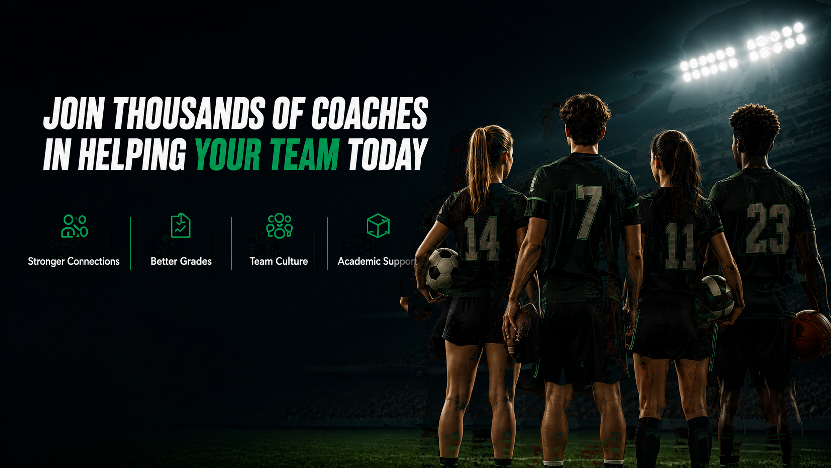 Join thousands of coaches in helping your team today with ClassConnect: stronger connections, better grades, team culture, and academic support.